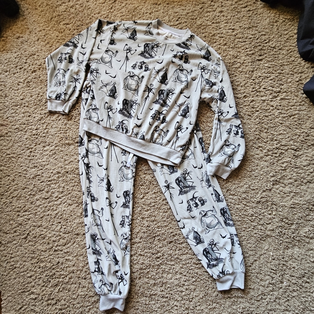 Disney Nightmare Before Christmas Womens Pajamas Size Large